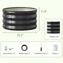 Metal Raised Garden Bed with Gloves Tools OT-GD02