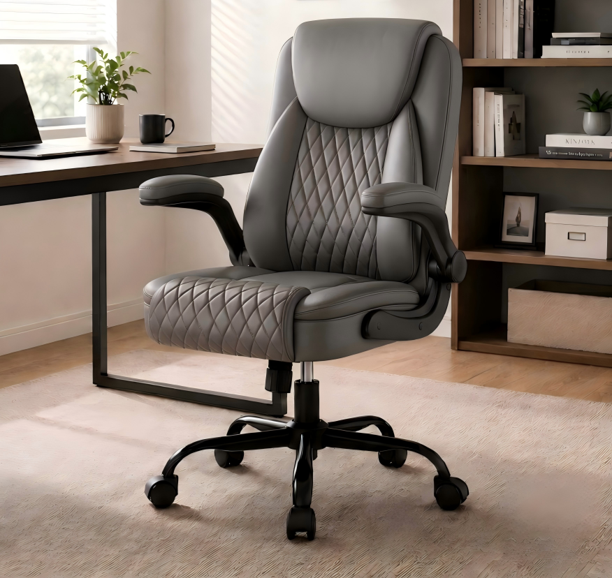 GTPLAYER Office Executive Chair with Flip-up Arms, Ink Black - AMZ
