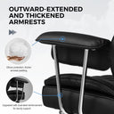 COMHOMA Upgraded Big and Tall Office Chair 400LBS with Pillow & Adjustable Armrest CH510/CH511