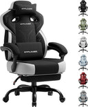 GTPLAYER Big and Tall Gaming Chair 350lbs with Footrest LR408