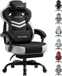 GTPLAYER Big and Tall Gaming Chair 350lbs with Footrest LR408