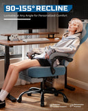 GTPLAYER Big and Tall Gaming Chair 350lbs with Footrest LR408