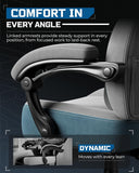 GTPLAYER Big and Tall Gaming Chair 350lbs with Footrest LR408