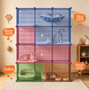 COMHOMA® 3/4/5 Tiers Cat Cage for Multiple Cats with Removable Tray & Hammock PET08