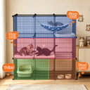 COMHOMA® 3/4/5 Tiers Cat Cage for Multiple Cats with Removable Tray & Hammock PET08