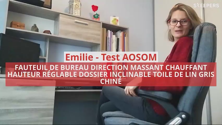 HOMCOM 6 Point Vibrating Massage Office Chair with Lumbar Heat Black