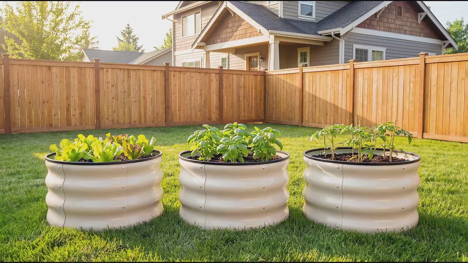 Metal Raised Garden Bed with Gloves Tools OT-GD02