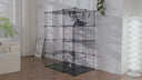 COMHOMA® 3/4/5 Tiers Cat Cage for Multiple Cats with Removable Tray & Hammock PET08