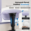 COMHOMA Upgraded Big and Tall Office Chair 400LBS with Pillow, Adjustable Armrest CH510