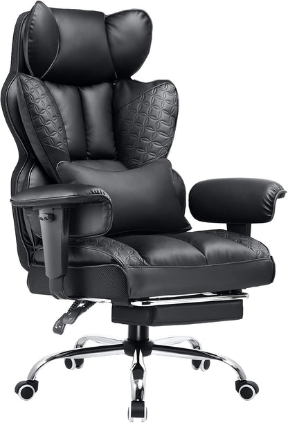 COMHOMA Upgraded Big and Tall Office Chair 400LBS with Adjustable Armrest CH510/CH511