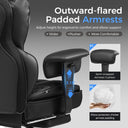 COMHOMA Upgraded Big and Tall Office Chair 400LBS with Pillow, Adjustable Armrest CH510