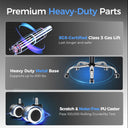 COMHOMA Upgraded Big and Tall Office Chair 400LBS with Pillow, Adjustable Armrest CH510