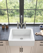 24"L x 19" W Farmhouse/Apron Front White Kitchen Sink