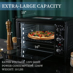 Simple Deluxe Toaster Oven with 20Litres Capacity, Black