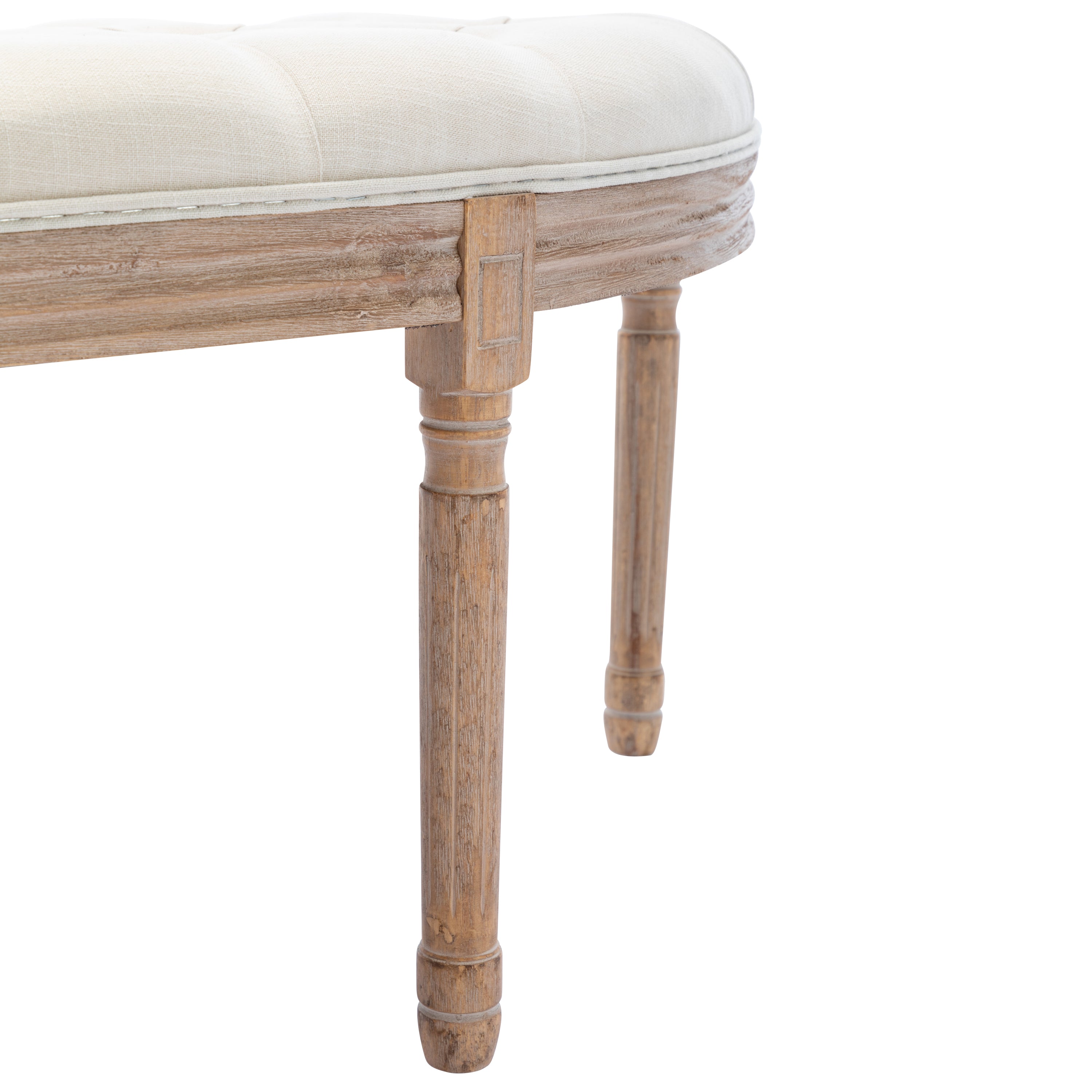 Half Moon French Vintage Bench