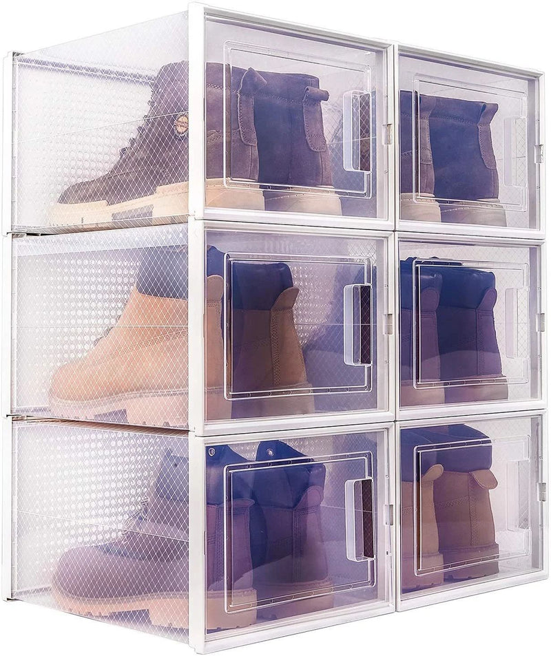 Foldable Storage Shoe Box (6 Pack X-Large)
