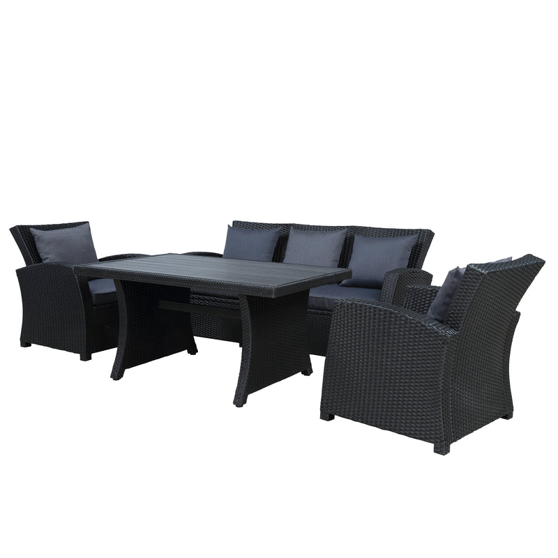 U-STYLE Outdoor Patio Furniture Set （4Pcs）