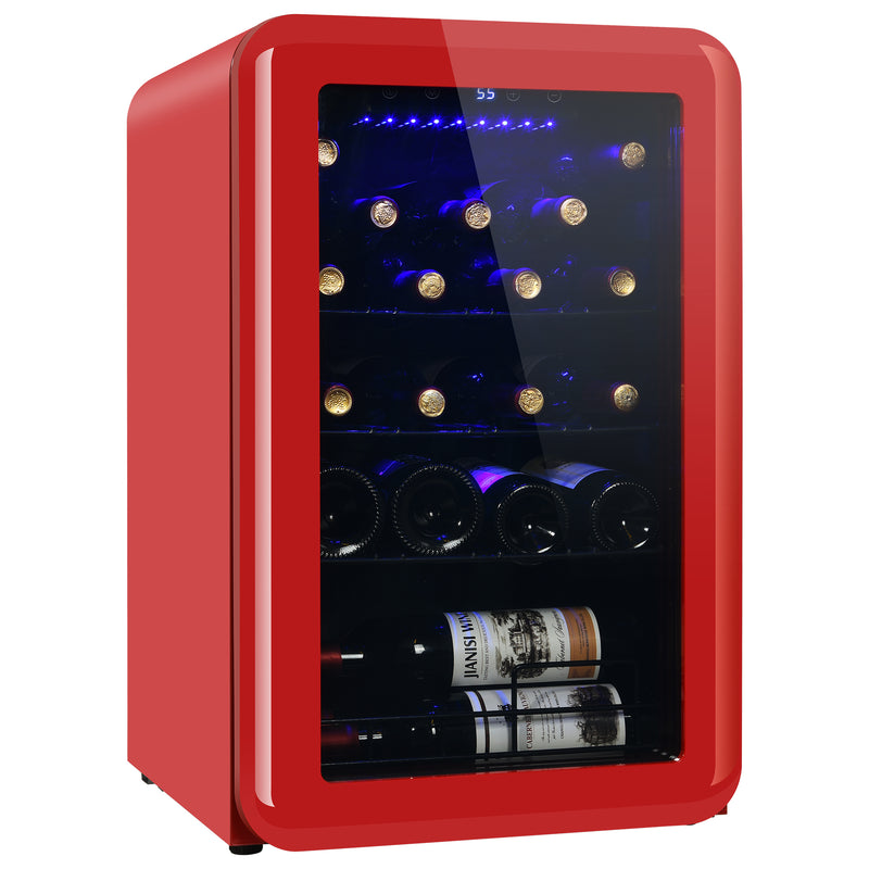 Countertop Freestanding Wine Cellars Red