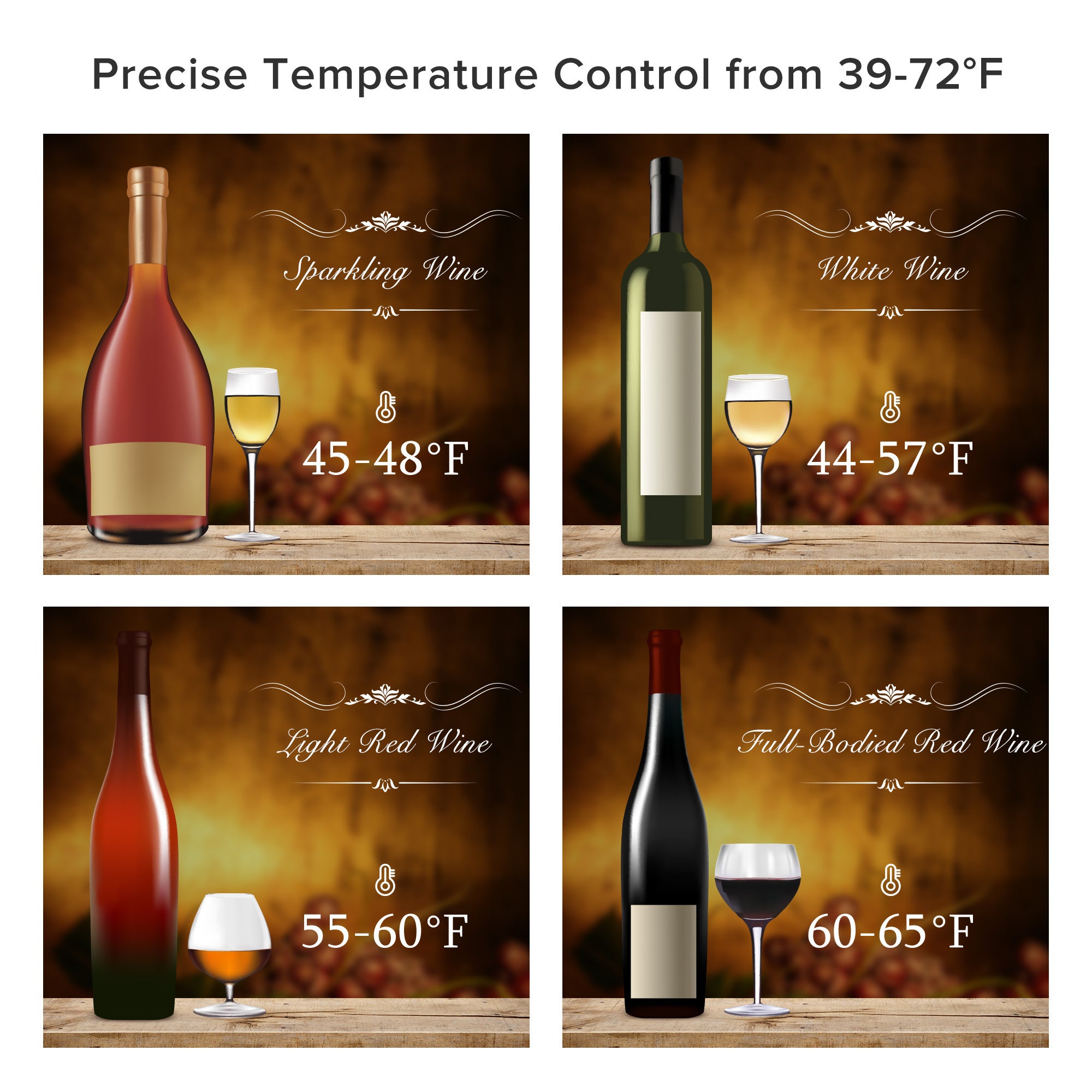 Countertop Freestanding Wine Cellars Red