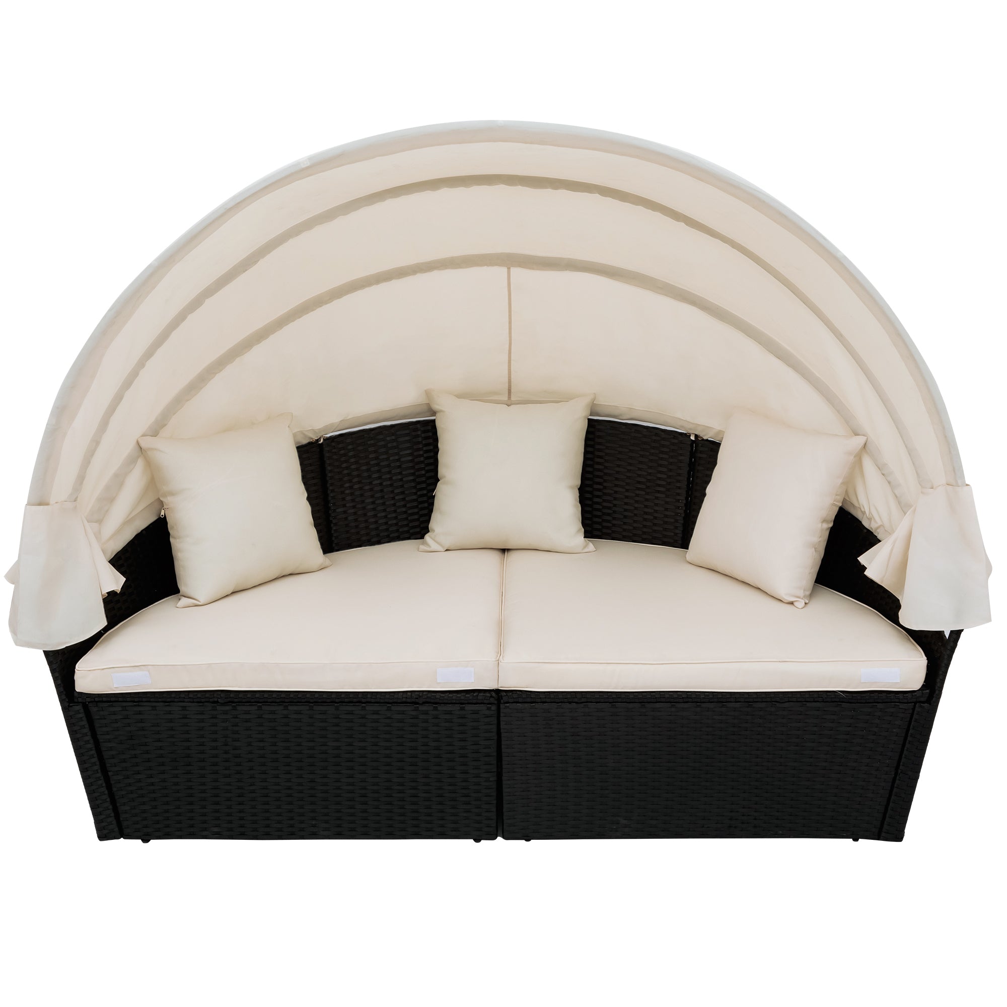 Outdoor Rattan Daybed Sunbed Set