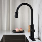 Pullout Spray Kitchen Faucet // MB01-Black