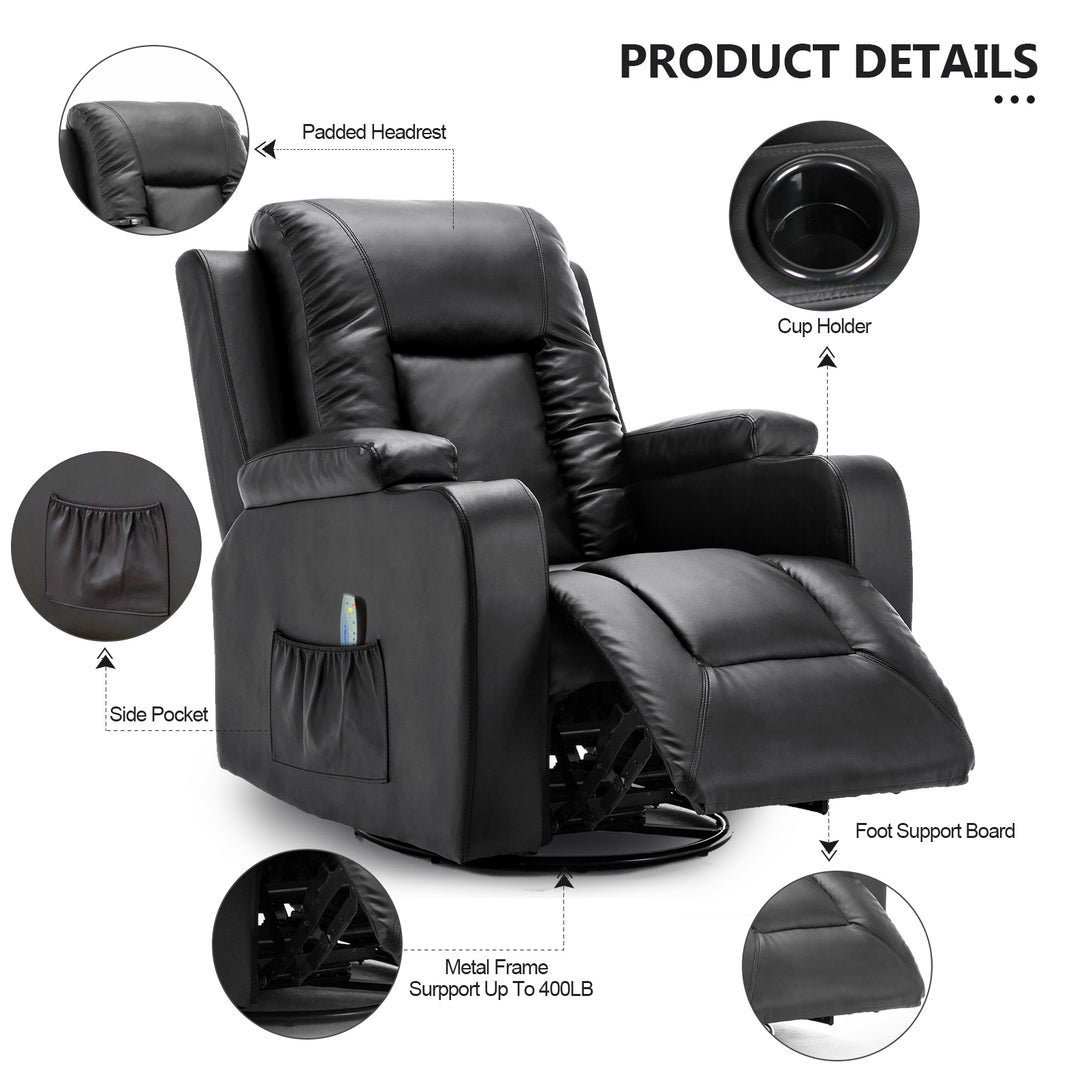 Comhoma Modern Massage Recliner Chair WMT H7134