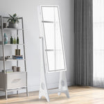 Fashion Simple Jewelry Storage Mirror Cabinet With LED Lights