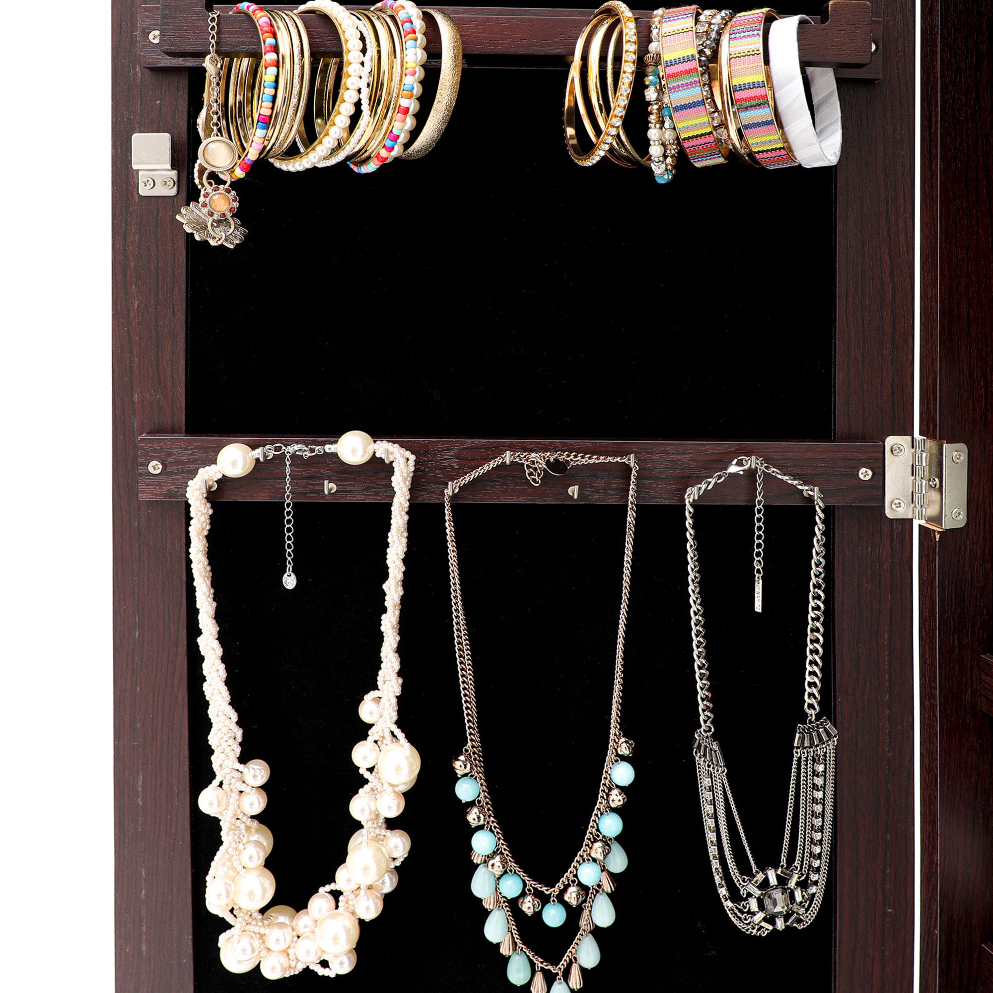 Fashion Simple Jewelry Storage Mirror Cabinet
