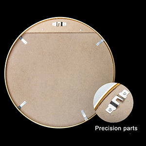 32" Wall Circle Mirror Golden