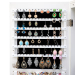 Fashion Simple Jewelry Storage Mirror Cabinet With LED Lights