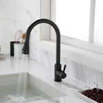 Pullout Spray Kitchen Faucet // TH001-Black