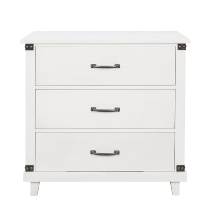 Modern Bedroom Nightstand White