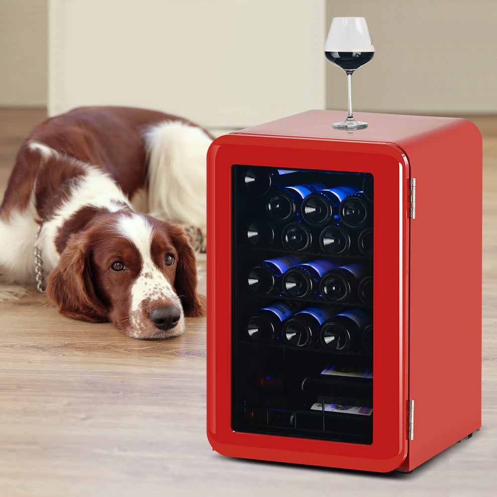 Countertop Freestanding Wine Cellars Red