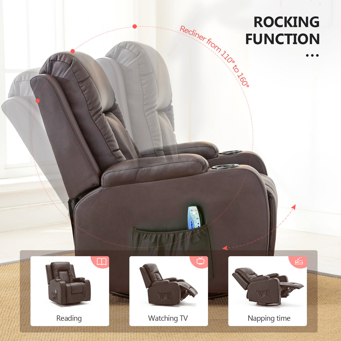 Comhoma Modern Massage Recliner Chair WMT H7134