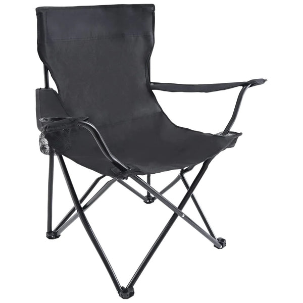 Portable Folding Black Camping Chair