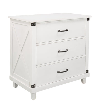 Modern Bedroom Nightstand White