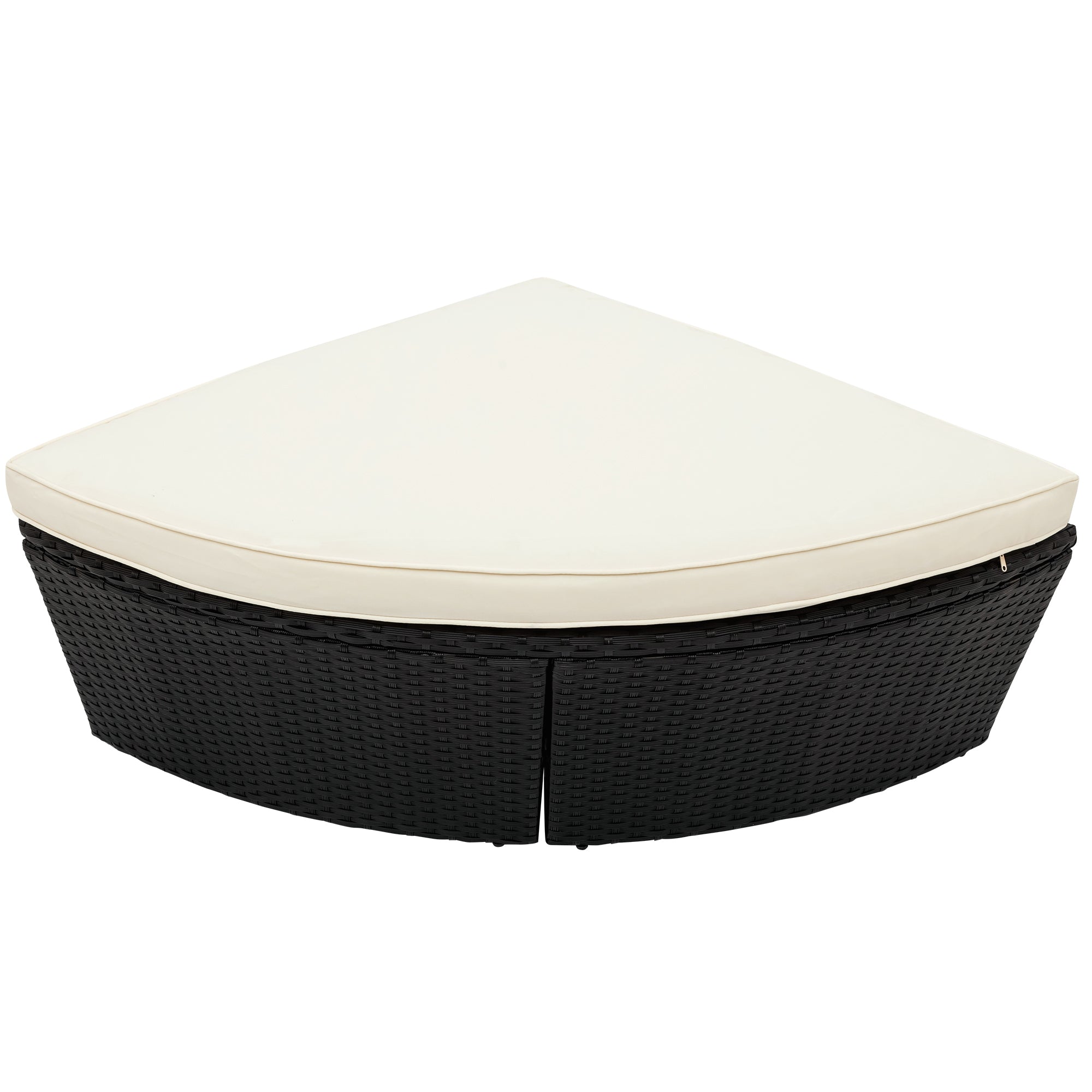 Outdoor Rattan Daybed Sunbed Set