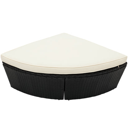 Outdoor Rattan Daybed Sunbed Set