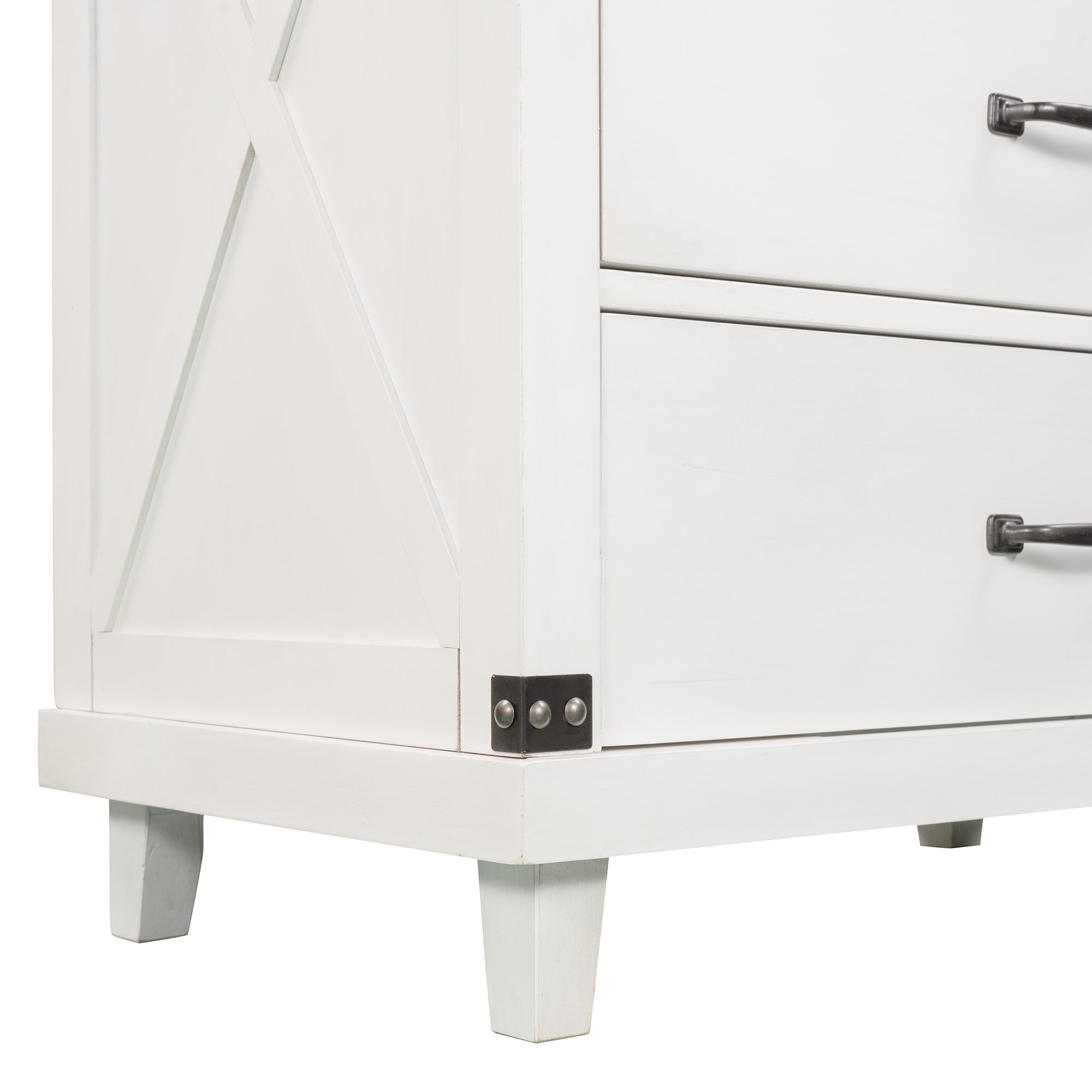 Modern Bedroom Nightstand White