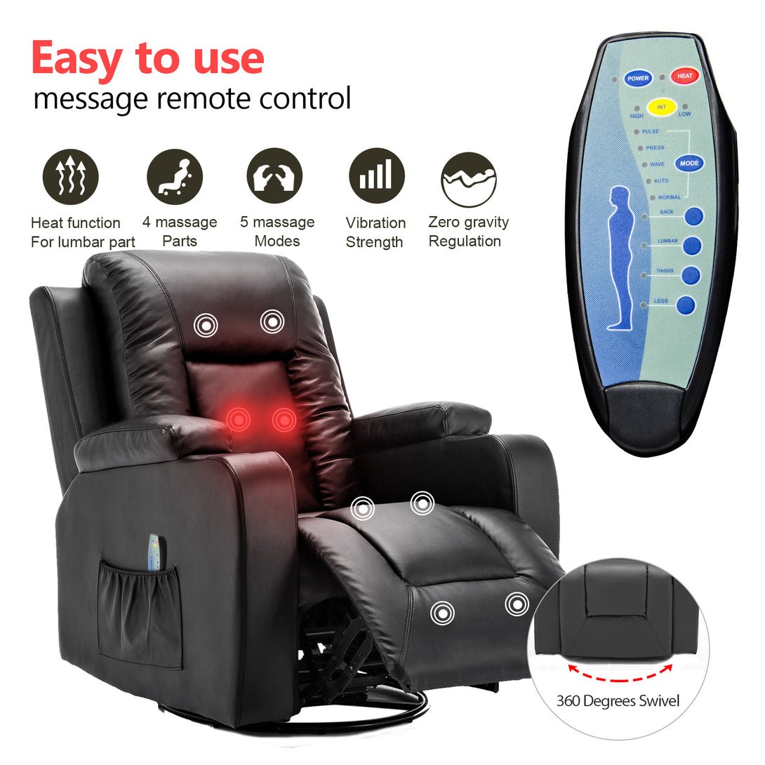 Comhoma Modern Massage Recliner Chair WMT H7134