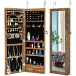 Fashion Jewelry Storage Mirror Cabinet