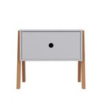 Bamboo frame bedside table Grey