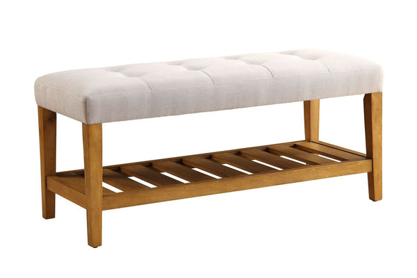 Bench in Light Gray & Oak