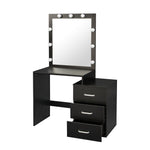 Dressing Table Modern Vanity Table Set with Large Light Mirror