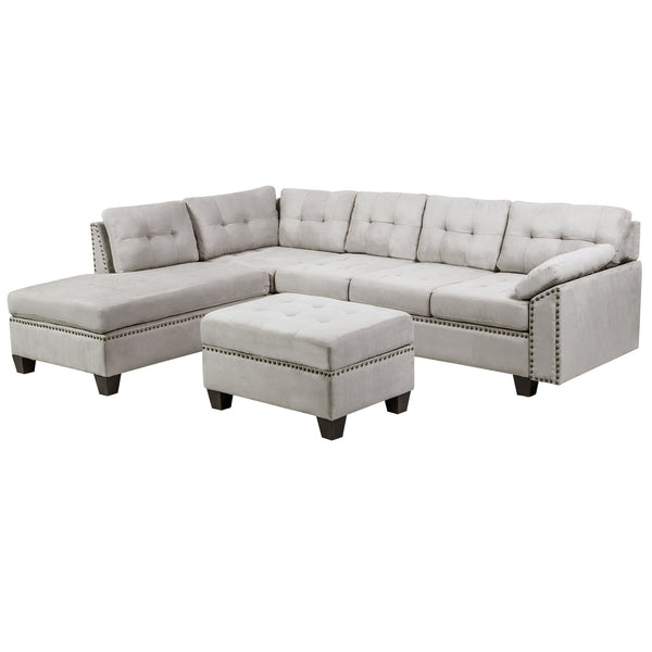 Sectional Sofa Set with Chaise Lounge