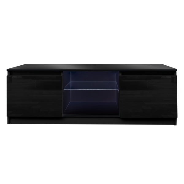 TV Cabinet Wholesale, Black  TV Stand with LED Lights