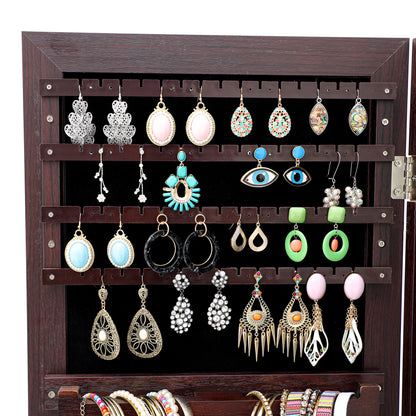 Fashion Simple Jewelry Storage Mirror Cabinet