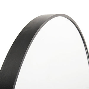 32" Wall Circle Mirror Black