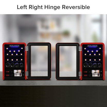 Countertop Freestanding Wine Cellars Red