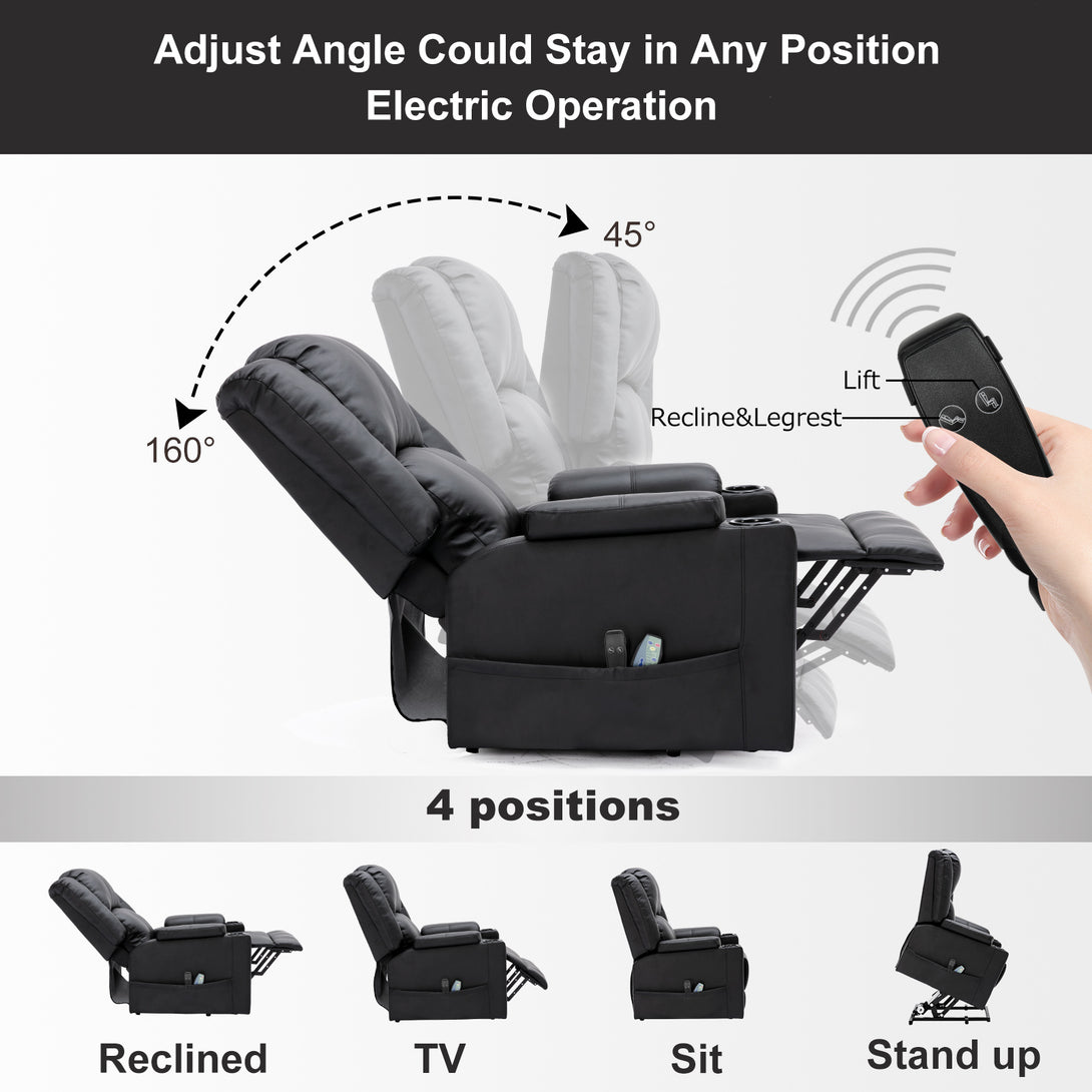 ComHoma Power Lift Massage Recliner Chair WMT H7135